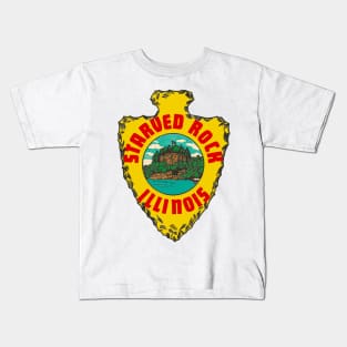 Vintage Starved Rock Decal Kids T-Shirt